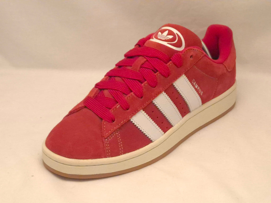Adidas Red White Campus Suede Trainers UK 9