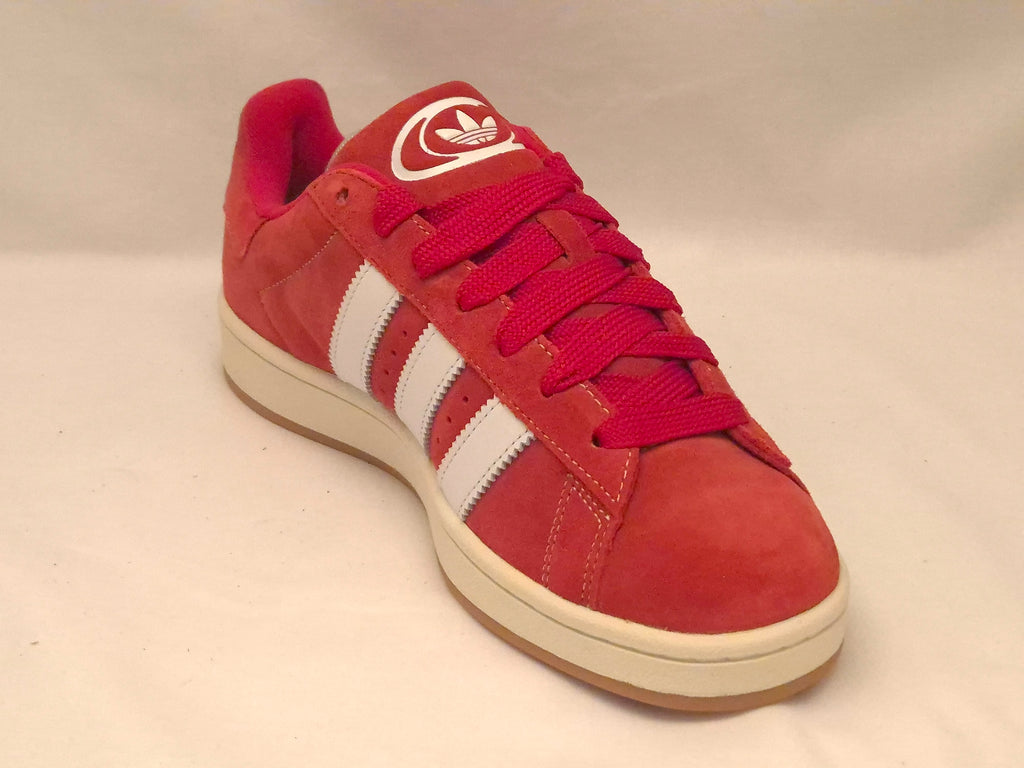 Adidas Red White Campus Suede Trainers UK 9