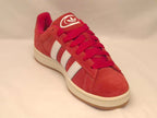 Adidas Red White Campus Suede Trainers UK 9