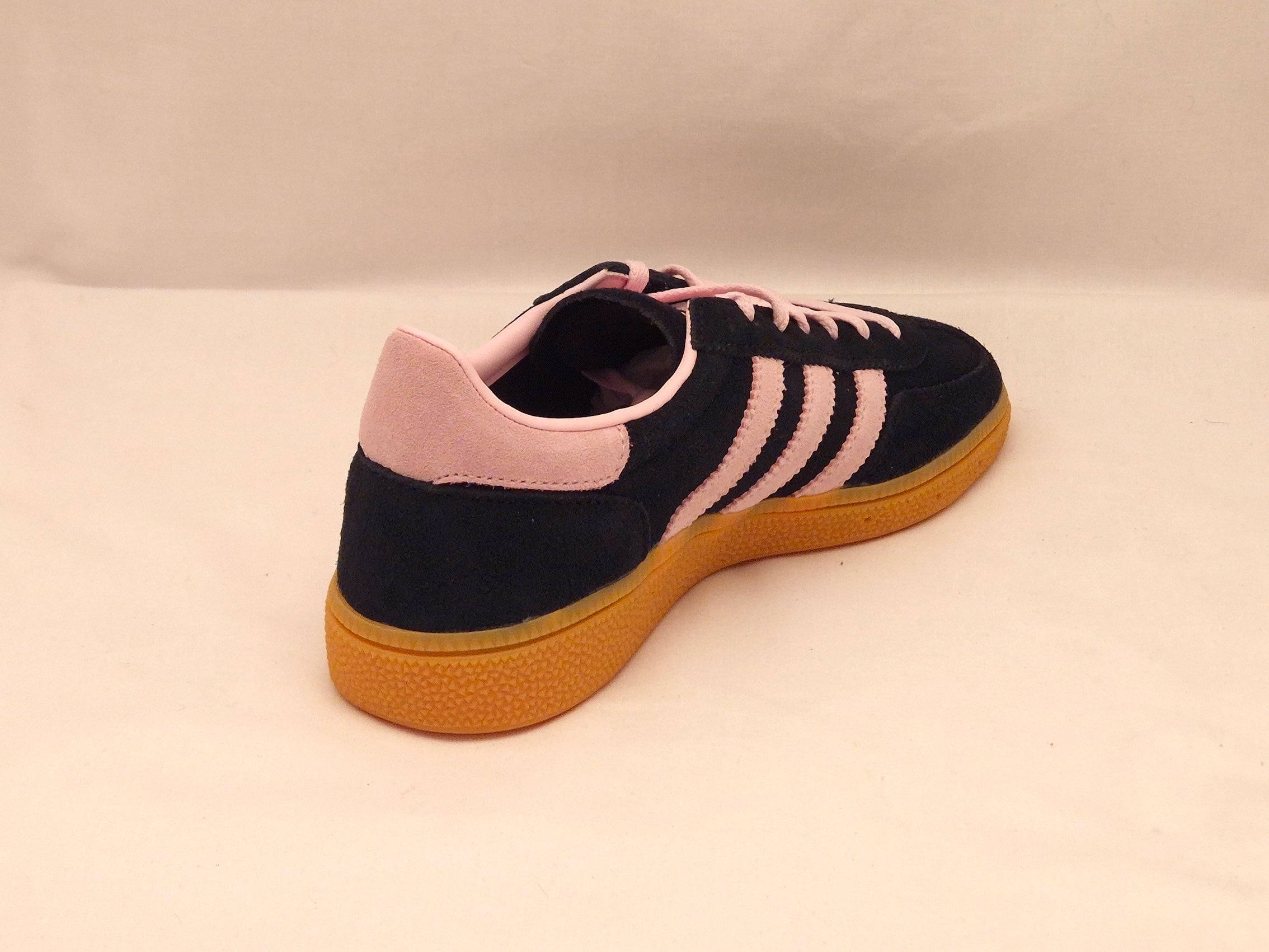Adidas Black &amp; Pink Spezial Suede Trainers UK 4
